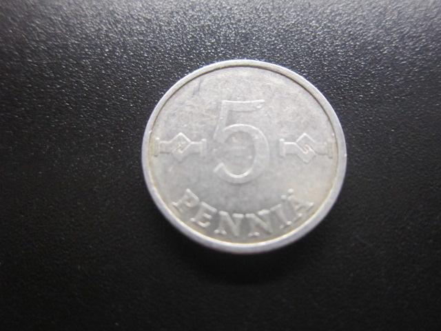ФИНЛЯНДИЯ  5 ПЕННИ 1980 г