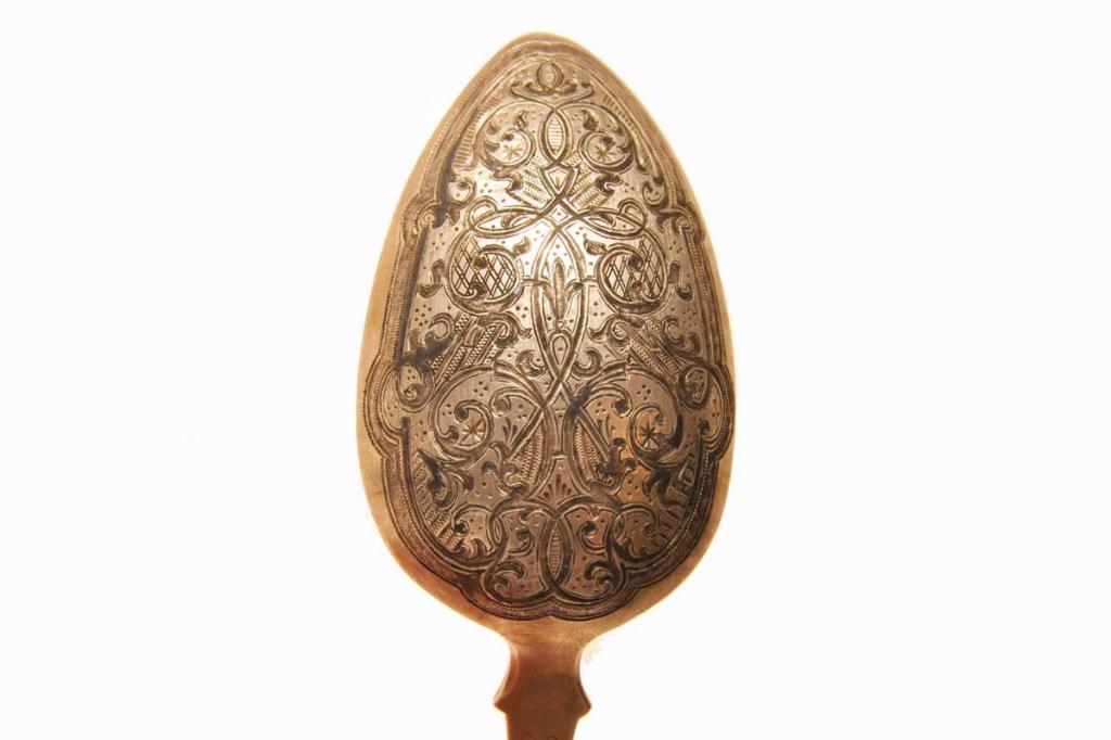 Старинная ложка из серебра 1857 год