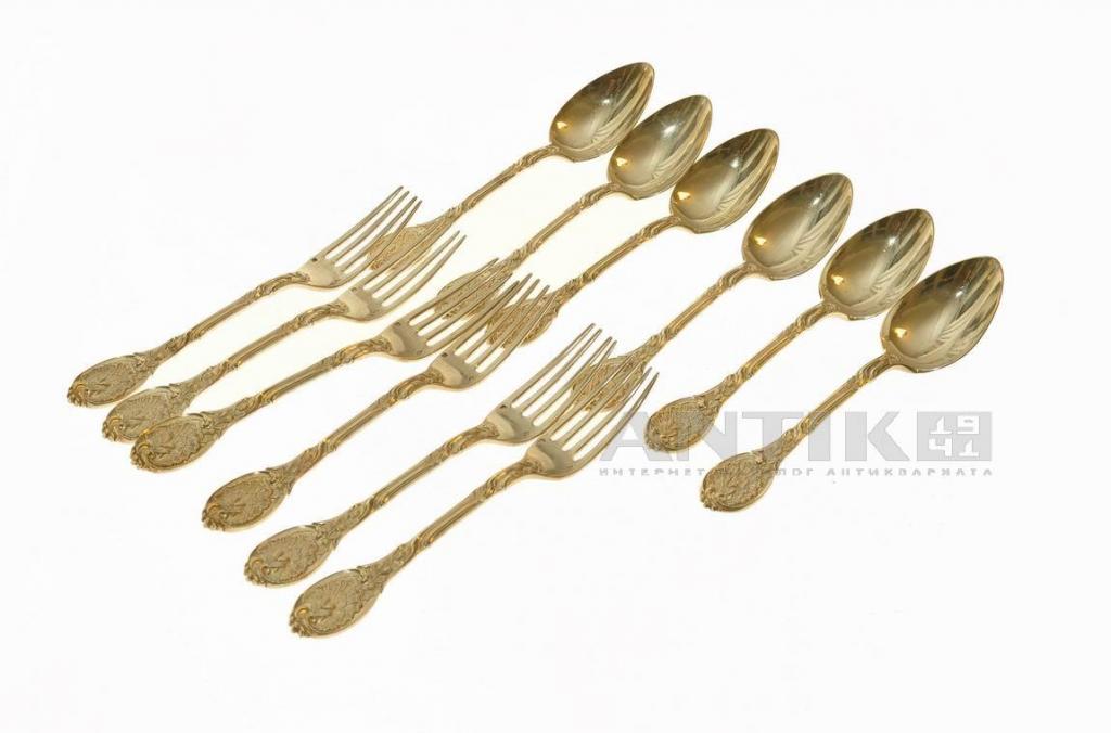 Серебряные ложки и вилки Maison Odiot, "Дом Одио"