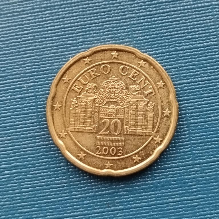 Австрия 10 евро центов 2003 год лот 13