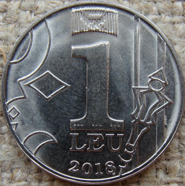 Молдова 1 лей 2018 год