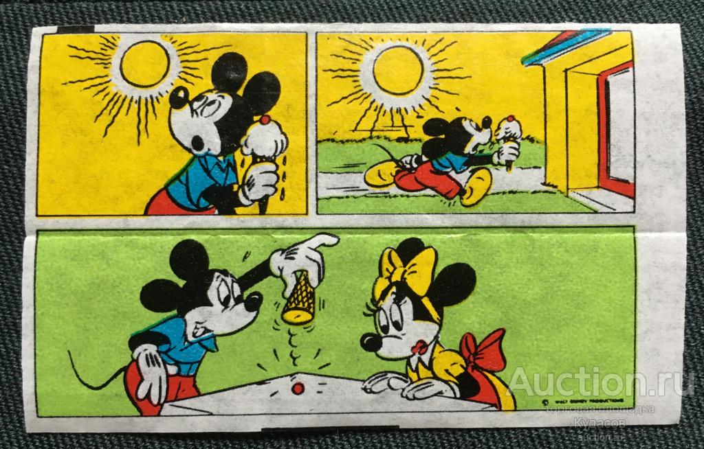 Вкладыш от жевательной резинки Donald. Дональд.