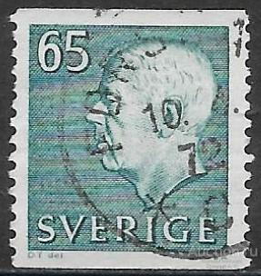 Швеция. 1971. Король Густав VI Адольф (надпись белая). U.
