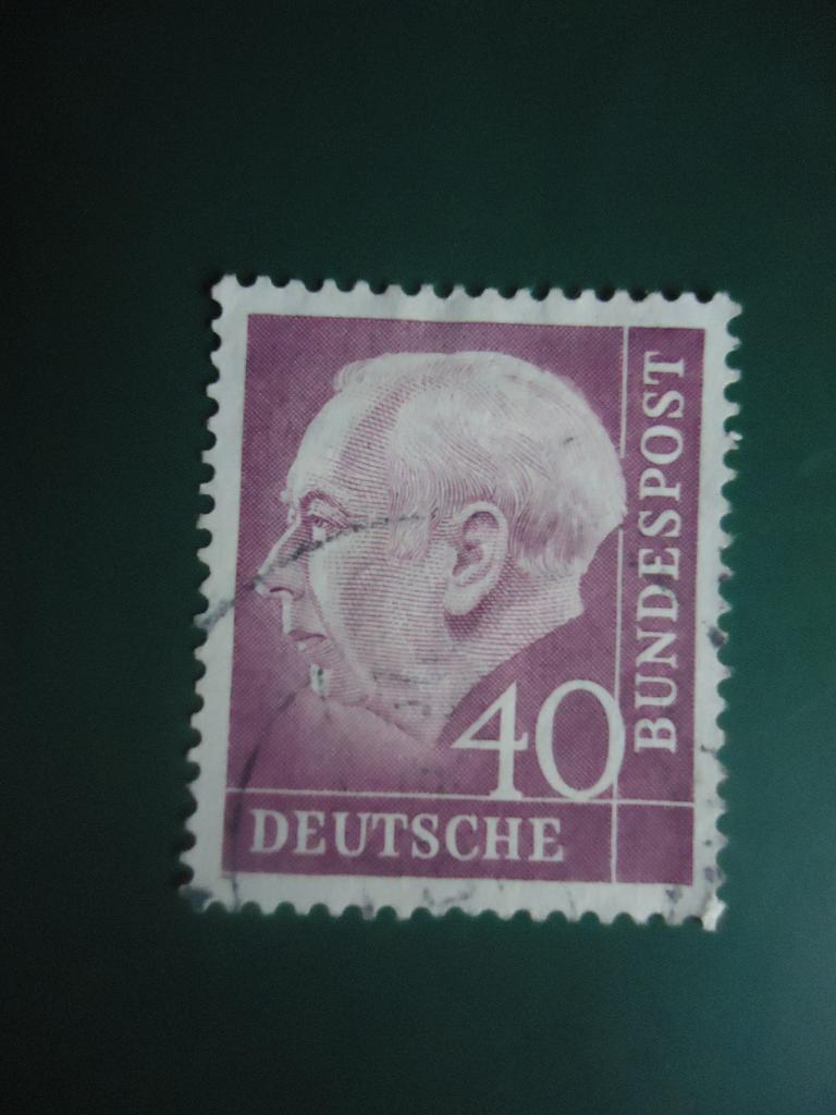 1954 г.  Германия  ФРГ   гаш. без клея.