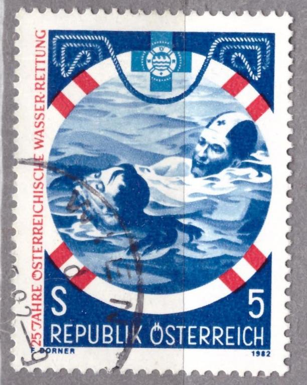 Австрия. 1982. 25 лет Австрийской службе спасения на воде