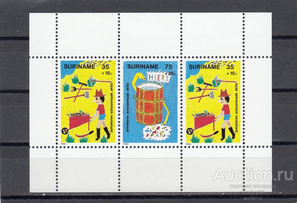 SURINAME  СУРИНАМ Охрана природы   Блок  1982  Сост** MNH