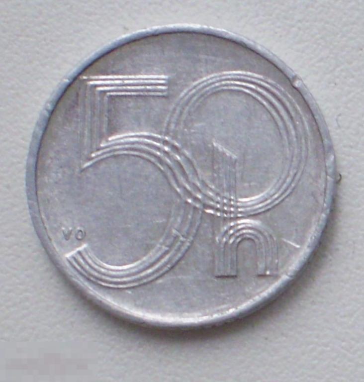 Чехия. 50 геллеров. 1993 г.