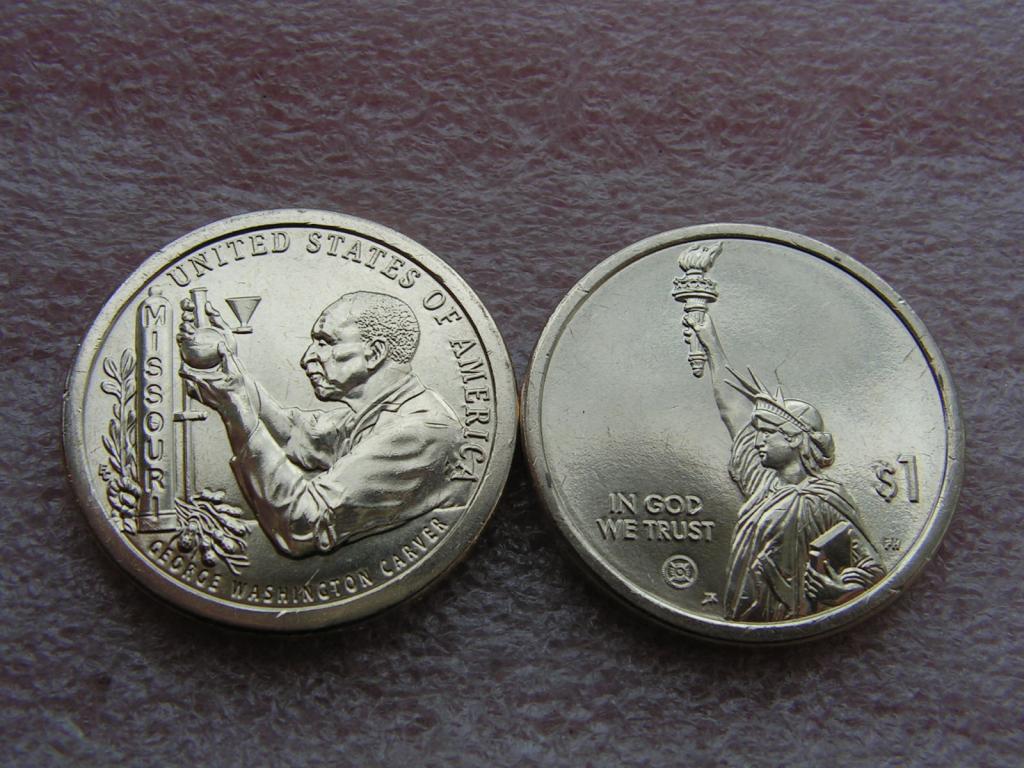 США 1 доллар 2024 инновации 25 P Карвер Вашингтон Джордж unc / Миссури