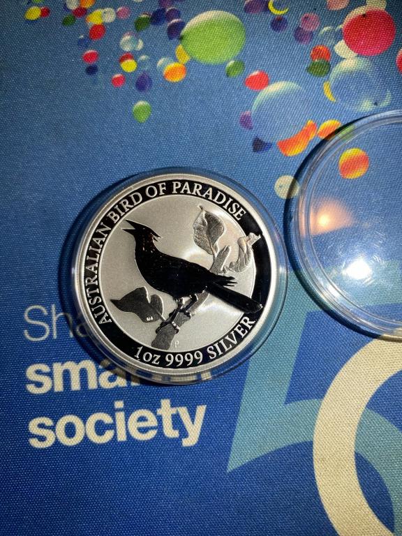 1 Доллар Райская птица Австралии 2019 Австралия Серебро