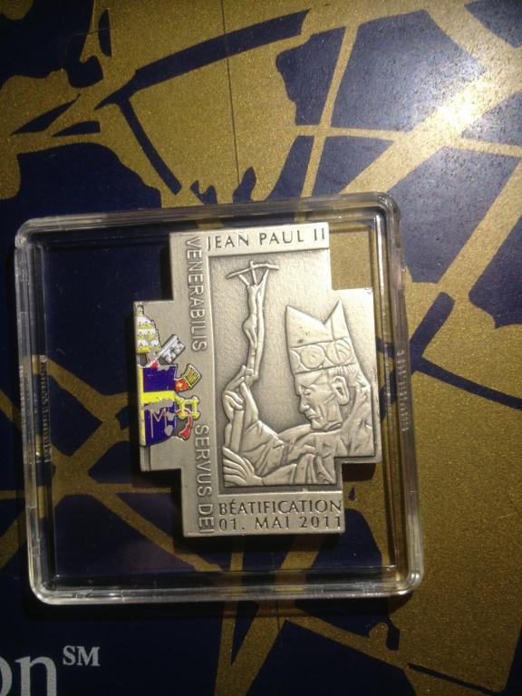 100 Франков Папа Римский Иоанн Павел II 2011 Камерун Медно-никель