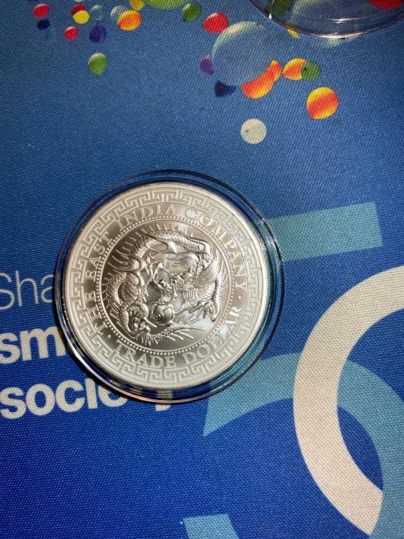 1 Фунт Ост-Индская компания Дракон 2020 Острова Святой Елены Серебро