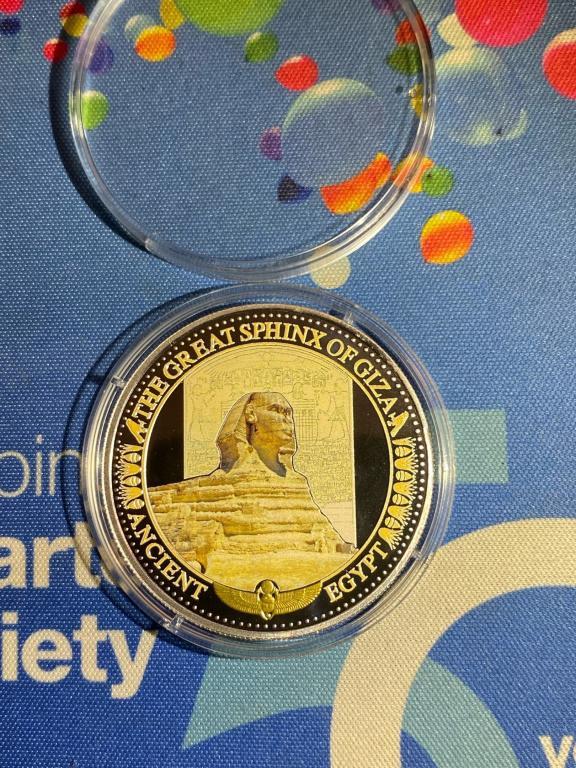 2 Доллара Древний Египет Сфинкс 2015 Соломоновы острова Серебро