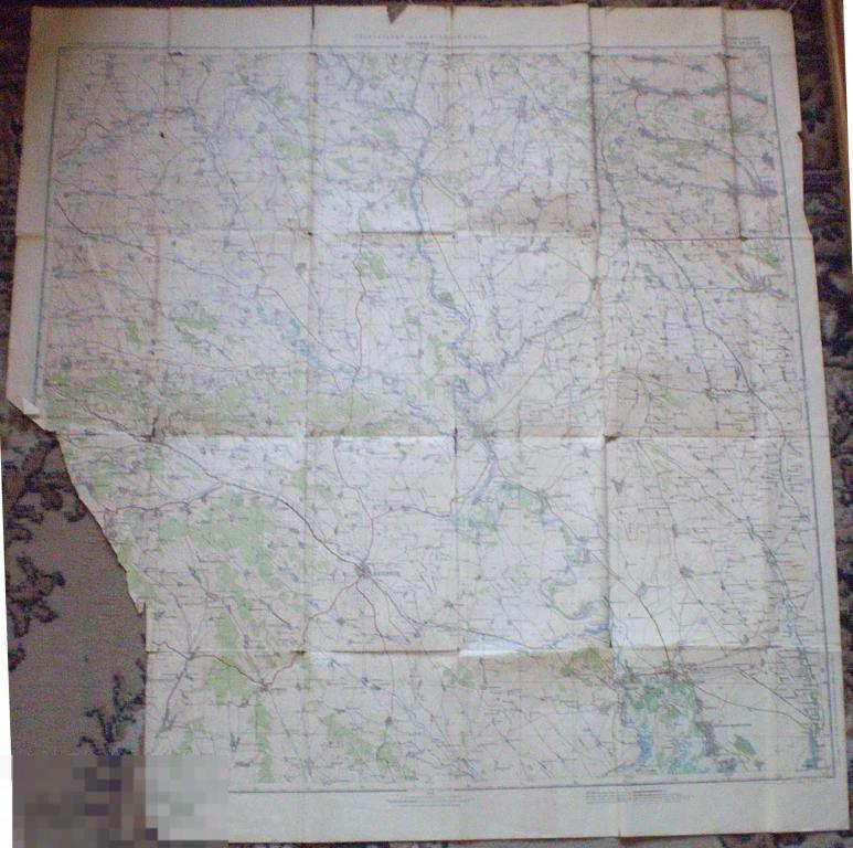 Генштаб РККА. Кишинев-3 1942. ДСП Масштаб 1:200000