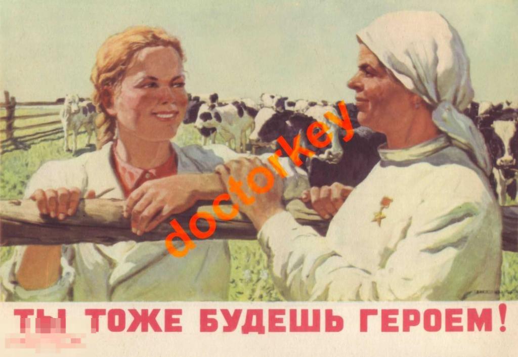 Ты тоже будешь героем! Советский плакат