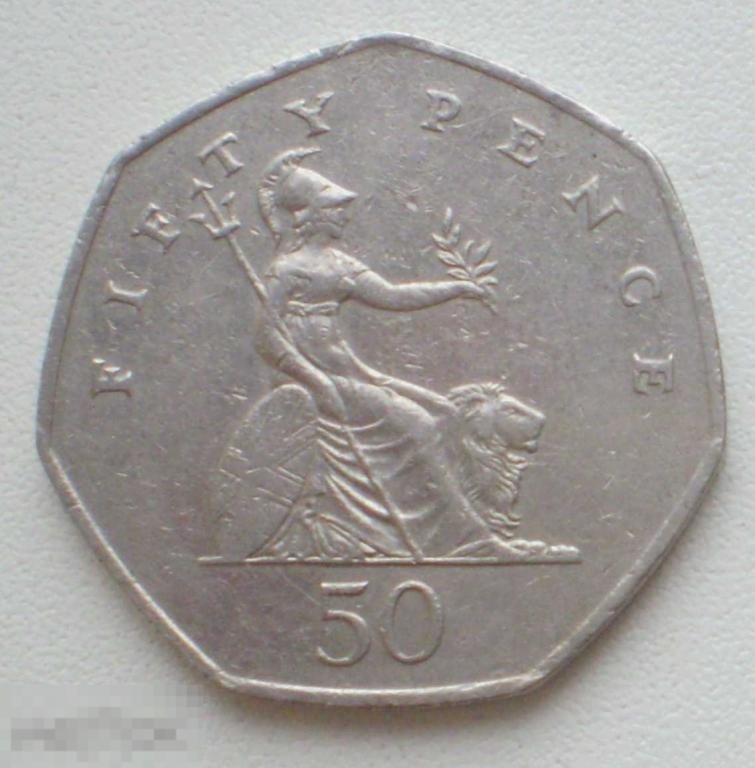 Великобритания. 50 пенсов. 1997 г.