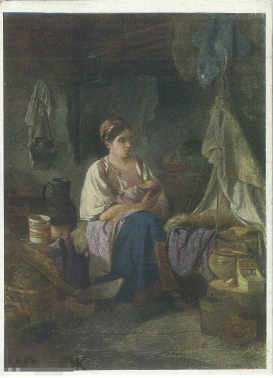 И.А. Пелевин. Молодая мать (1869). 1958 г.