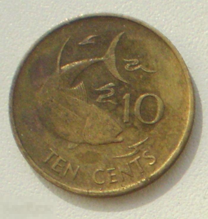 Сейшелы Сейшельские о-ва 10 центов 1982 Рыба