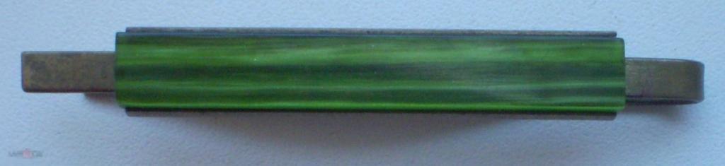 Зажим для галстука. Винтаж СССР. Латунь пластмасса