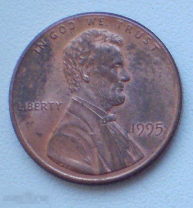 США. 1 цент. 1995 г.