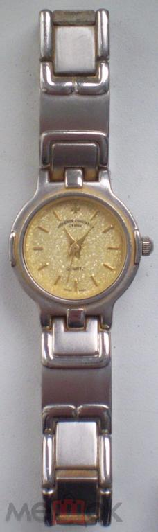 Часы женские наручные Vacheron Constantin кварц. С никелированным браслетом. Не на ходу