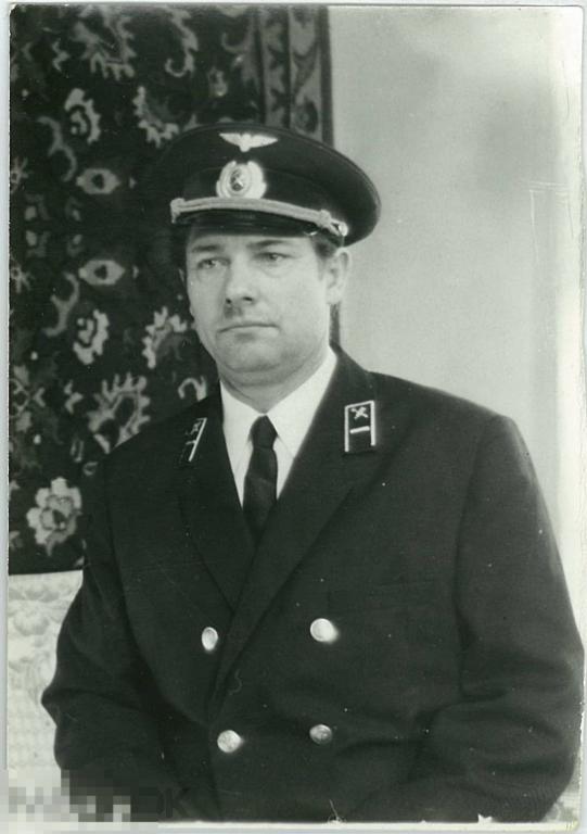 Железнодорожник в форме. 1975 г.