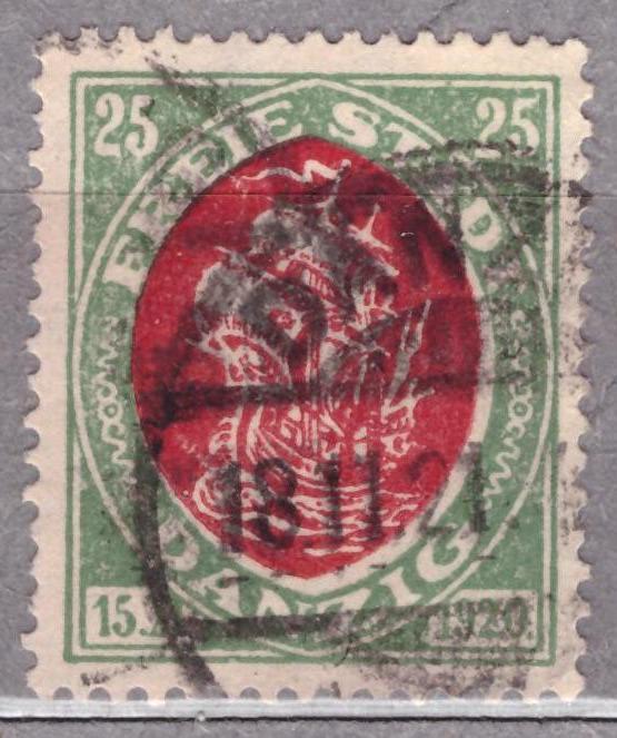 Данциг. 1921 Корабль Парусник