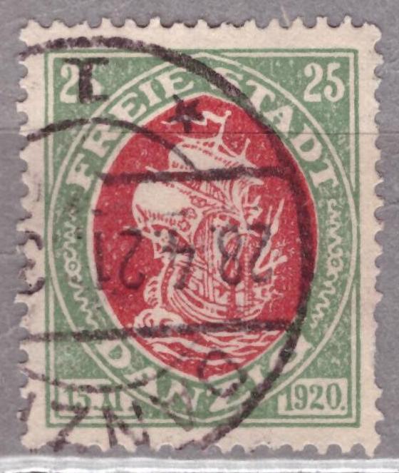 Данциг. 1921 Корабль Парусник