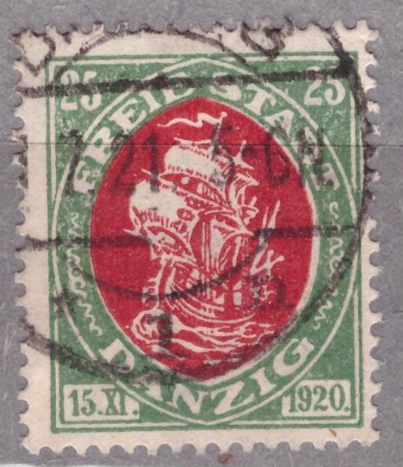 Данциг. 1921 Корабль Парусник