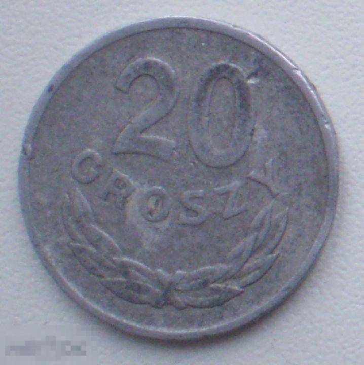Польша. 20 грошей. 1961 г.