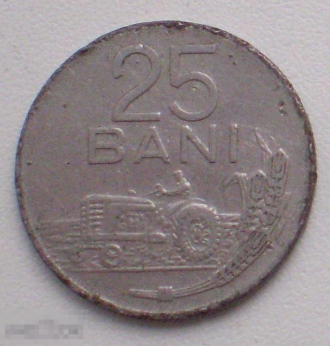 Румыния. 25 бани баней. 1960 г.