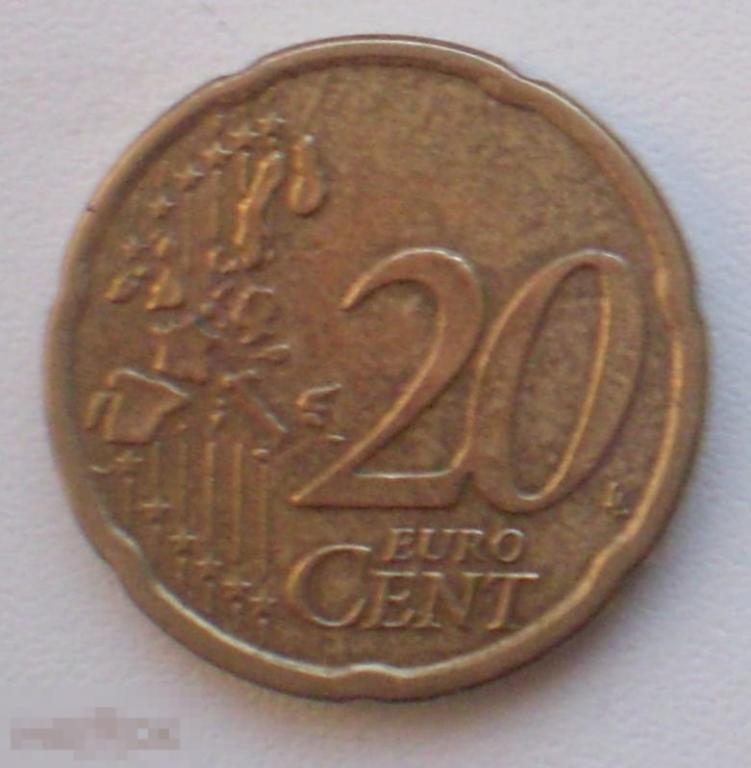 Австрия. 20 евроцентов. 2003 г.