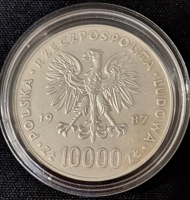 Польша 10000 злотых 1987 год. Иоанн Павел II, Серебро