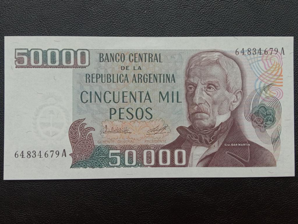 Аргентина 50000 песо  1979-83г. UNC   Р. 307(1)