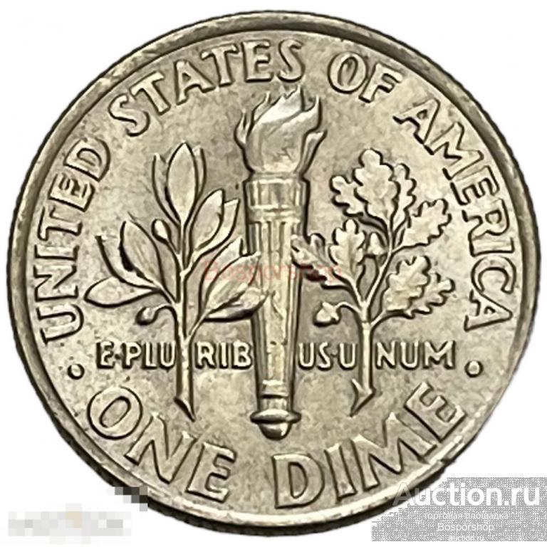 США 10 центов (1 дайм) 2004 г. (Dime, Рузвельт) (D)