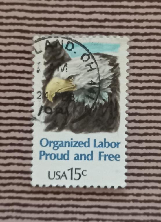 США 1980 Год Фауна Птицы Белоголовый орлан Гаш