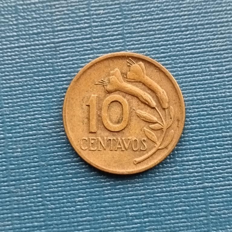 Перу - 10 сентаво 1969 год.