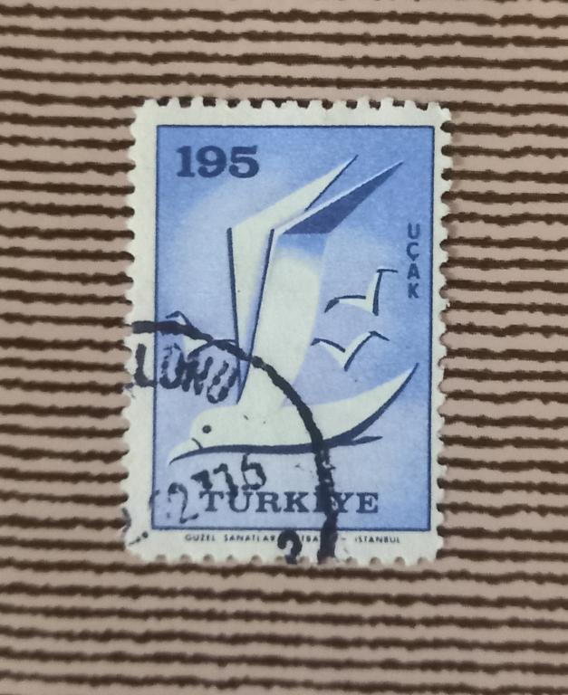 Турция 1959 Год Фауна Птицы  Чайка Гаш