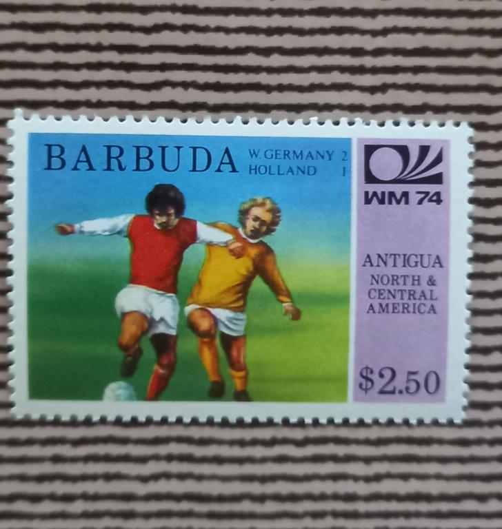 Барвуда 1974 год Чемпионат мира Футбол MNH
