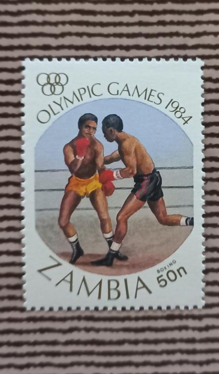 Замбия 1984 год Олимпиада 84 спорт бокс MNH