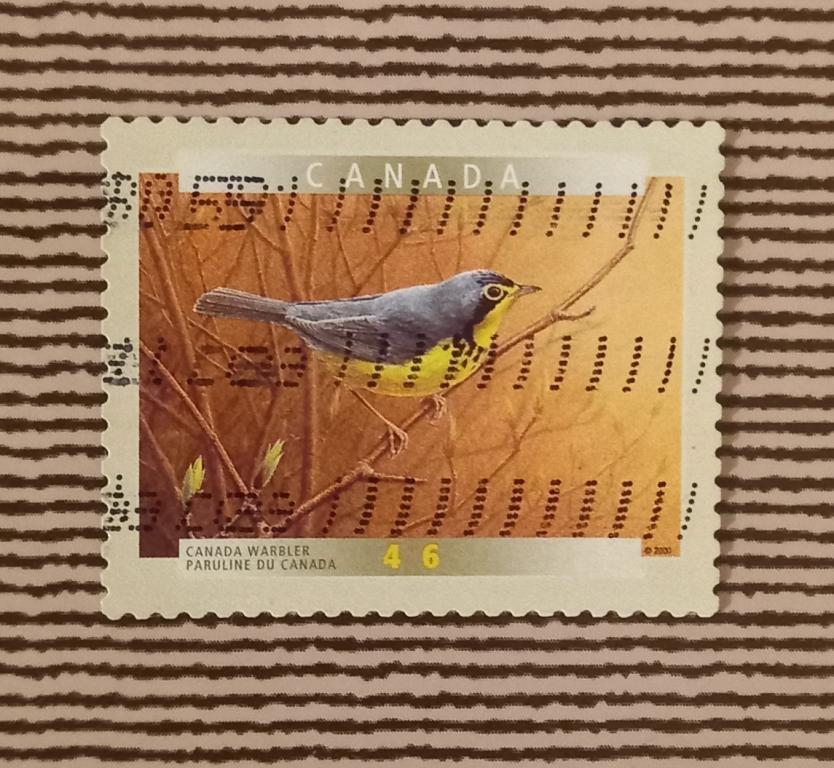 Канада 2000 Год Фауна Птицы  Канадская славка Гаш