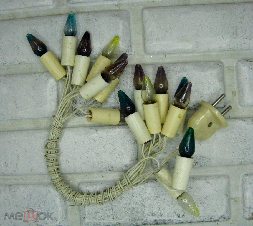 Ёлочная гирлянда Капелька рабочая СССР
