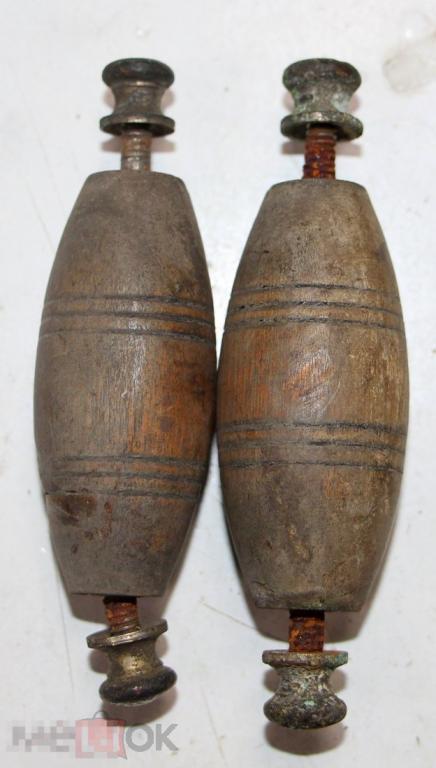 Ручки деревянные. Пара №10. Запчасть от самовара.