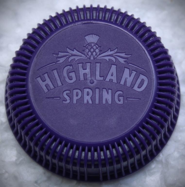 Шотландия (Великобритания). ПЭТ Пластиковая крышка от минеральной воды HIGHLAND Spring