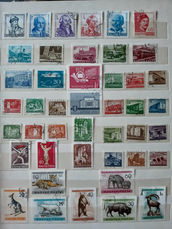 Венгрия 1951 - 1962. Транспорт. Архитектура. Животные. Набор марок 45 шт.