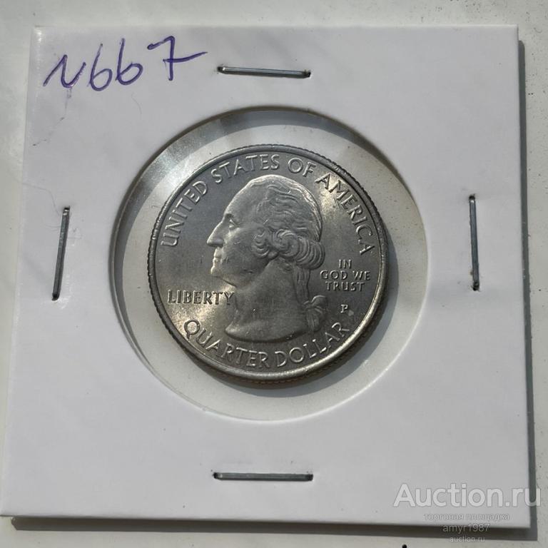 США. 25 центов (P) (квотер) 2011, Национальный военный парк Виксбург, АЦ, UNC № 667