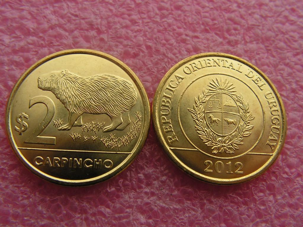 Уругвай 2 песо 2012 unc
