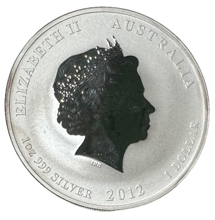 Австралия 1 доллар 2012 Дракон в оригинальной упаковке UNC