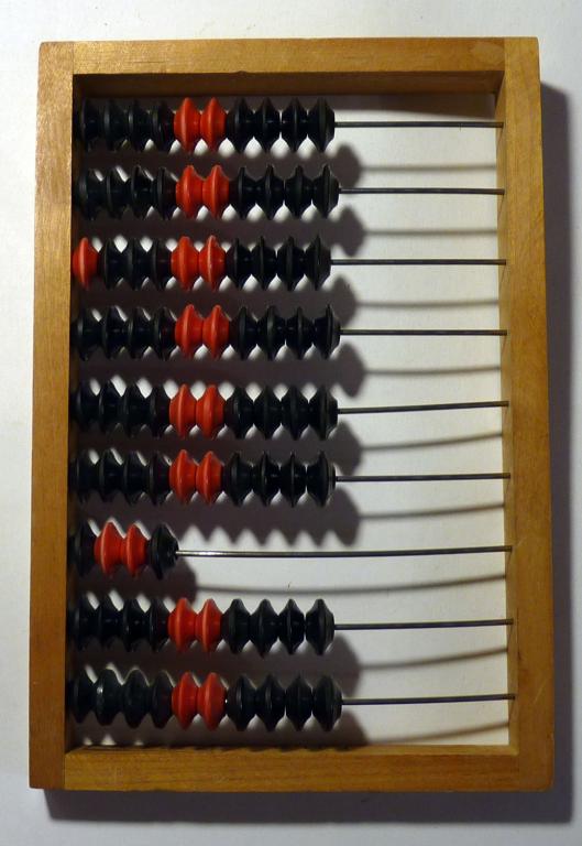 Счеты ученические деревянные СССР винтаж