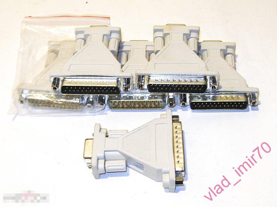 Переходник адаптер LPT COM 9 Pin (мама) to 25 Pin (папа) новый