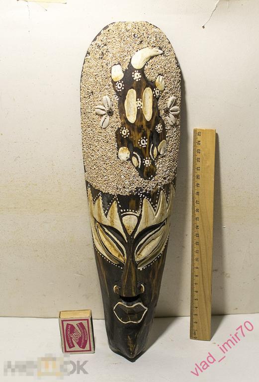 Маска. Африка. Дерево. Пано Интерьер. редкая